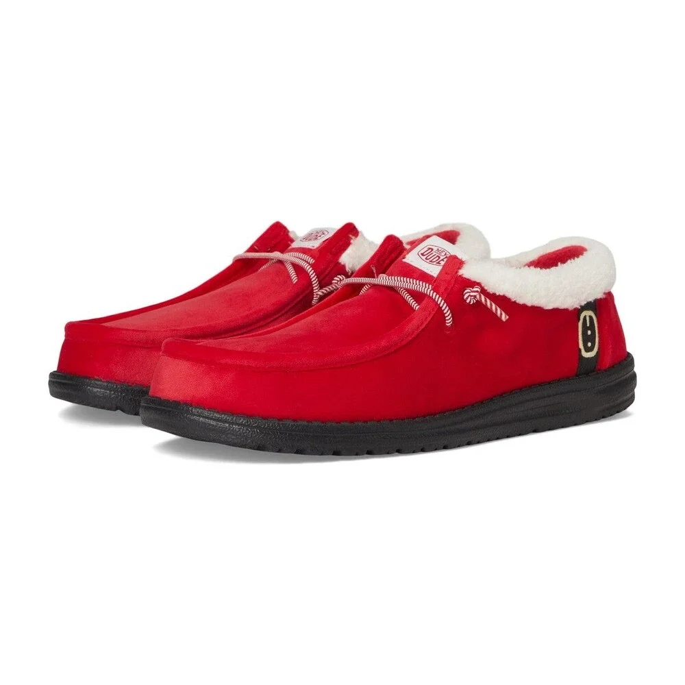 Hey Dude Men's Wally Santa Claus Red 45313-610